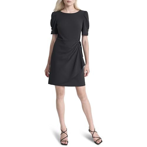 Image of DKNY Women's Short Sleeve Mini Sheath Dress