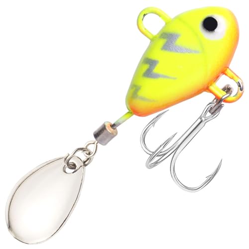 5cm Vib Baits Sinking Lures Walleye Jigging Baits Fishing Tackle Fishing Spoon With Hook Spinner