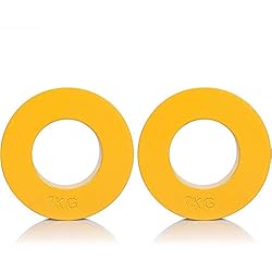 Discos Fraccionales Halterofilia 2 PCS Micropeso Fraccionales Diseñadas para Barras Olímpicas para Entrenamiento de Fuerza y Desarrollo Muscular,1kg