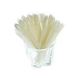 MOIBASE 50 Pcs Natural Fan-shaped False Nail Swatch Sticks Nail Polish Practice Display Art Tips Nai