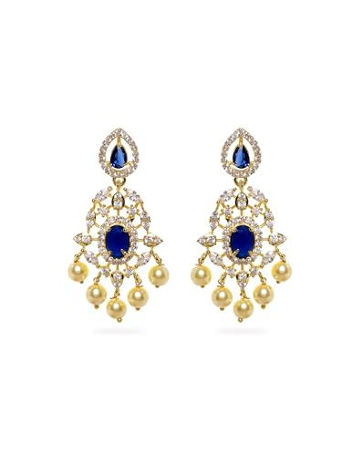 Image of Rubans Chandelier Earrings Traditional Festive Jewellery Gift for Women & Girls