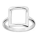 Silpada 'Catuskoti' Open Square Ring in Sterling Silver, Size 7, Size 7