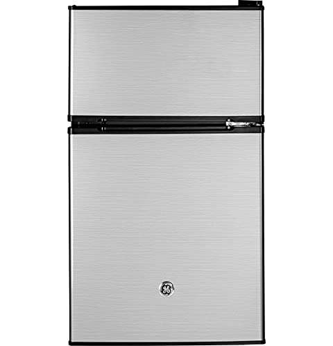 GE Mini Fridge With Freezer | 3.1 Cubic Ft. | Double-Door...