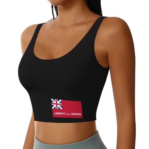 Flag of Taunton, Massachusetts Sports Bras Yoga Gym Stretch