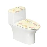 Facile à Nettoyer: Ensemble de couverture de toilette peut laver des machines à laver, cycle douce d'eau froide, et accrocher à sec. Vous pouvez plier le couvercle du réservoir de toilette pour couvrir et mettre dans l'armoire de salle de bain quand il n'est pas utilisé, ce qui vous économisera beaucoup d'espace