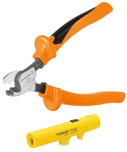 Weidmüller Jokari PV-Strip und Weidmüller KT8 VDE, Set Kabelverarbeitung, 2-teilig, Werkzeugset, 490315