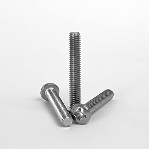 (4mm) M4 x 45mm Pan Pozi Machine Screws Stainless Steel A2-70 - DIN 7985 - (Pack of 3pcs) Cover