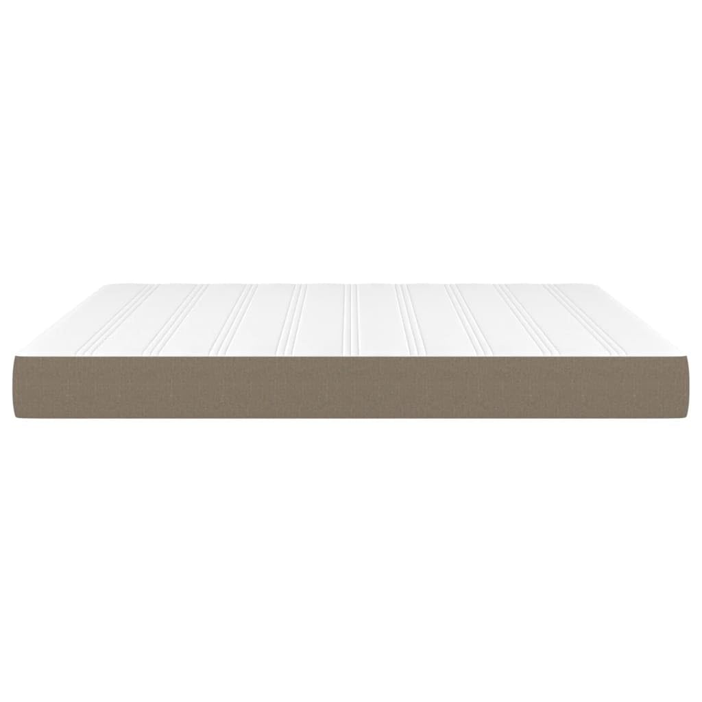 Materasso a molle insacchettate medio tortora, 160 x 200 x 20 cm, tessuto con rivestimento traspirante, schiuma fredda e memory foam per alleviare la schiena, adatto per chi soffre di allergie