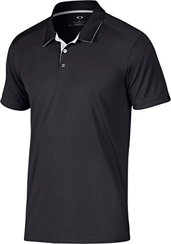 Oakley Men's Standard Divisonal Polo, Blackout, L