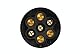 HELLA 8JB 006 462-001 Steckdose - 24V - 7-polig - Stecker: Flachstecker - schwarz