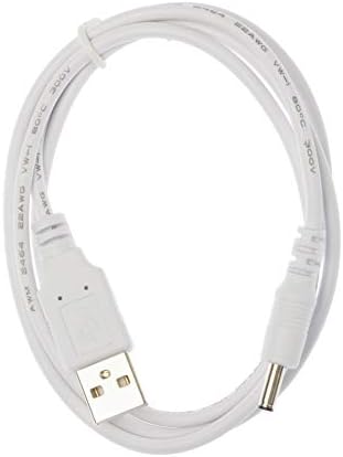 Kingfisher Technology - 90cm White USB Charger Charging Power Cable Lead Adaptor (22AWG) Compatible with Foreo Luna/Luna 2 Facial Cleansing Brush