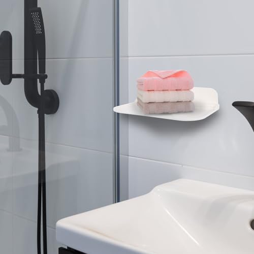 Estante de almacenamiento plegable con bordes lisos en material hips blanco 8