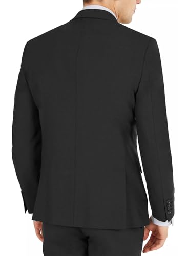 Bar III Men's Slim Fit Wool Suit Jacket Black Size 442
