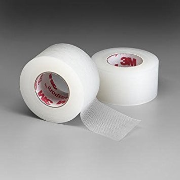 BlackEye - 3M -Clear Plastic Tape - 1 Inch x 10 Yds - (2.5 Cm x 9.1 M) - 5 Rolls - Surgical Tape- 5 Rolls