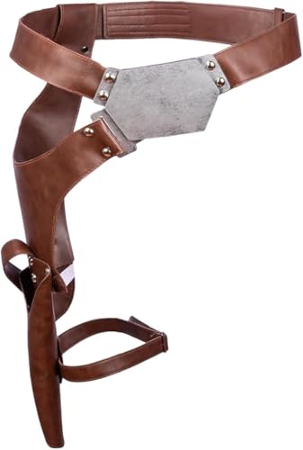 Helemtr Mens Cosplay Costume Belt with Blaster Holster Halloween Cosplay Props Outfits Accessories (Belt)