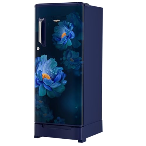 Image of Whirlpool 192 L 4 Star Icemagic Powercool Direct-Cool Single Door Refrigerator with Base Drawer (215 IMPC ROY 4S SAPPHIRE PEONY-Y, Blue, 2026 Model)