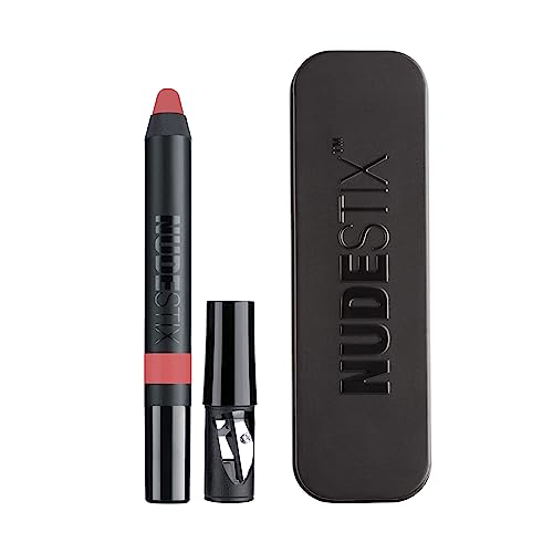 Nudestix Magnetic Matte Lip Color – 3-in-1 Long-Wear Lipstick, Lip Liner & Lip Stain Pencil | Kiss-Proof, Transfer-Proof, Lightweight Matte Formula | Clean, Cruelty-Free Lip Makeup, Shade: Capri