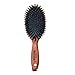 Spornette Deville Cushion Oval Paddle Brush, Boar Bristle Hair Brush with Wooden Handle - For Straightening, Smoothing, Detangling, Styling & Brush Outs for Women, Men & Kids - All Hair Types