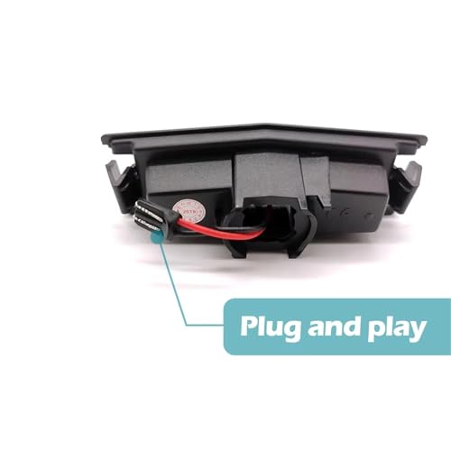 Luces LED matrícula Mazda MX-5 soluciona bombillas fundidas con 2 lámparas blancas Miata 2016 4