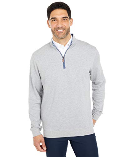 johnnie-O Sully 1/4 Zip Pullover Light Gray/XL
