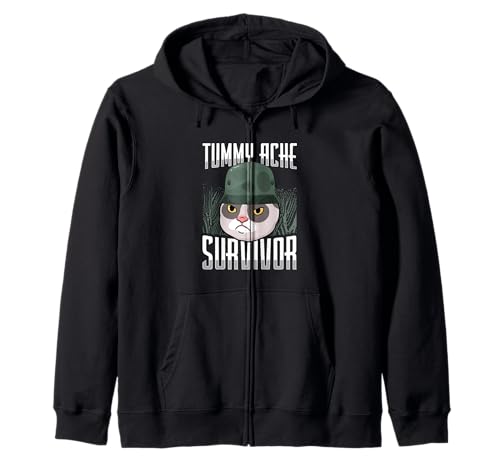 Animal Lover Funny Cat Meme Dire Un Survivant De Mal Au Ventre Sweat à Capuche