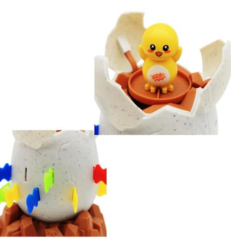 Brinquedo Jogo Divertido Infantil Quebra Ovo Pula Patinho Com Espadas 4 Jogadores