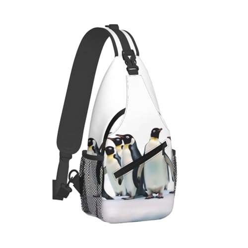 Bolso cruzado casual negro para hombre y mujer miniatura 2