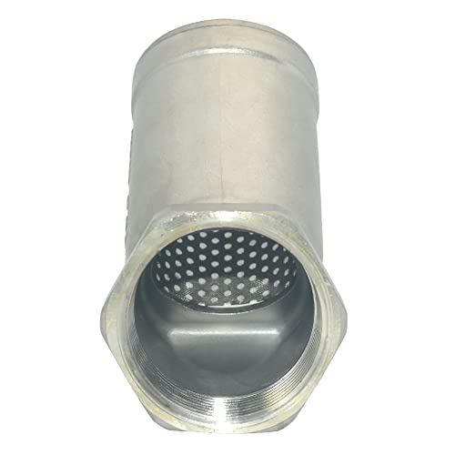 Image of 1-1 /2 inch WYE Strainer Mesh Filter Valve,800WOG Y-Spring NPT Female Check Valve,Stainless Steel SS316 CF8M