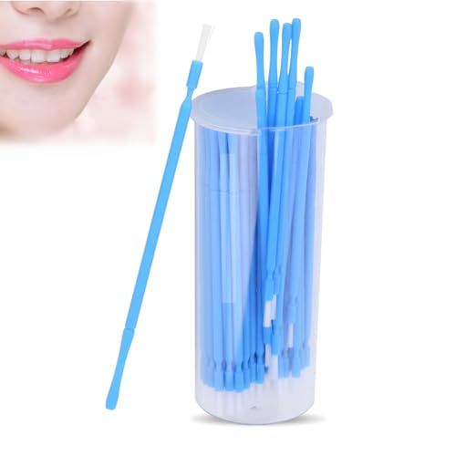 Saluaqui - Lot de 100 micro-applicateurs jetables pour désensibilisateurs cohésifs, fluor, gel liquides
