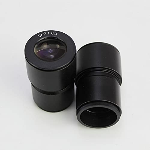2 pz/Set Stereo Microscopio Oculari WF5X WF10X WF15X WF20X Lente del Microscopio con oculari Grandangolo Parti Accessori Oculare(WF10X)