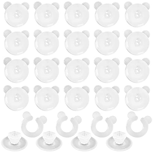 ZOCONE 24 PCS Clips de Edredón, Clips para Fundas de Edredón Sujeciones para Edredón Pinzas de Donas Plástico Transparente para Edredón Clips de Edredón sin Aguja no Dañará la Colcha Cover