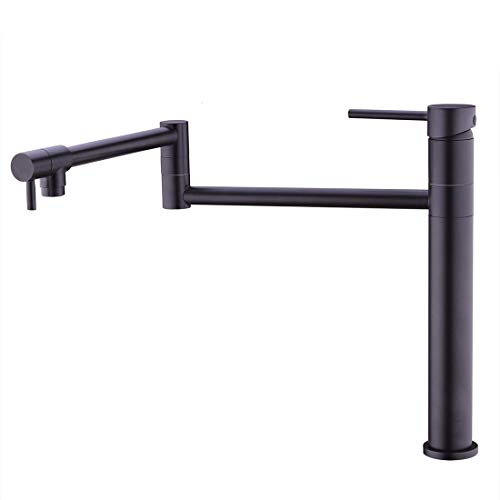 Preisvergleich Produktbild GST&GST Küchenarmatur Wasserhahn Mischbatterie Spültischarmatur Küchenspüle Spülbecken Geschirrbrause Armatur Küche Schwarz