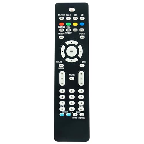AULCMEET RC2034312 RC2034312/01 Reemplazar el Control Remoto Fit for Philips TV 32PFL7962D/12 32PFL7762D 32PFL7782D 32PFL7962D 42PFL7762D 42PFL7962D 52PFL7432 52PFL7762D 32PFL7772D/12 32PFL7772D