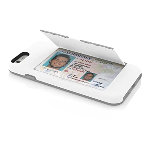 Coque rigide iPhone 6 Plus Incipio blanche et grise béquille arrière - 6