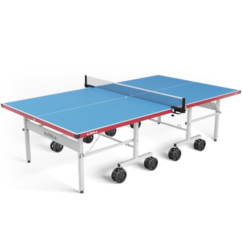 JOOLA Tischtennistisch ALUTERNA - Profi Outdoor Tischtennisplatte Wetterfest 6 MM Aluminium-Kunststoffverbundoberfläche - Einklappbares Untergestell