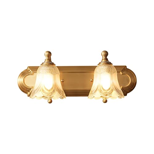Lumière anti-buée pour applique murale de salle de bain JCAKES cuivre pur 46cm