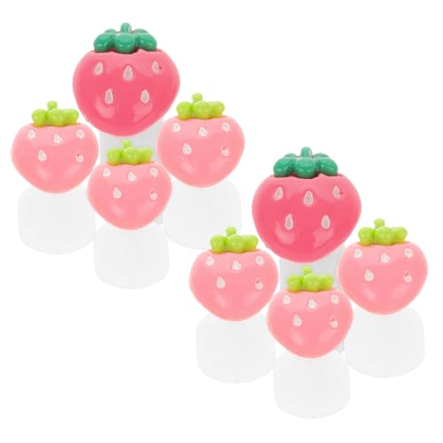 PACKOVE Strawberry Silicone Toe Separators of Washable Accessories for Manicure Toe Alignment and Instant Relief for Nail Polish Application
