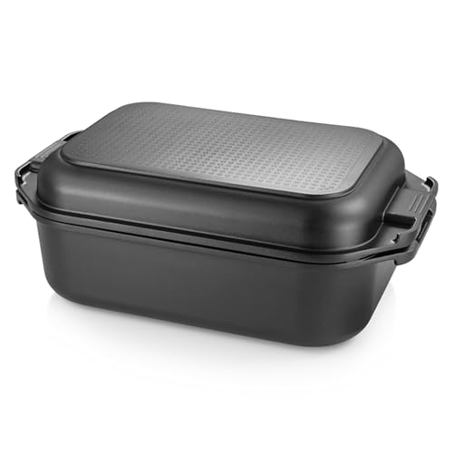 Tescoma 629094 Rostiera con coperchio, 40x26 cm, adatta al fornello a gas e induzione e al forno, senza PFOA e PFAS, linea GrandCHEF