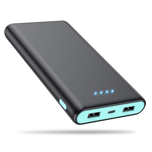 Portable Charger Power Bank 25,800mAh,5V/3A USB C in&Out Fast Phone Charging with Intelligent Smart IC,3 USB Port External Cell Phone Battery Pack Compatible with iPhone 17 16 15,GalaxyAndroid-Green