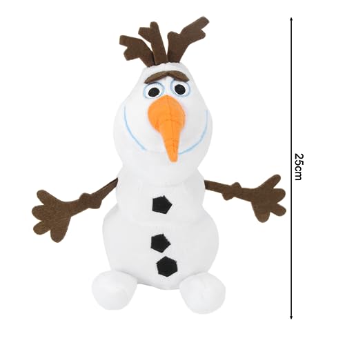 Zaloife Plüschtier Stofftier Schneemann 25cm, Kuscheltier Snowman Plush, Plüsch Puppe Geschenk, Weiß