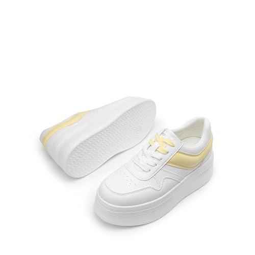 Image of DREAM PAIRS Women's Platform Casual Sneakers | Comfortable High Heel Fashion Walking Lightweight Stylish Classic Casual Sneaker