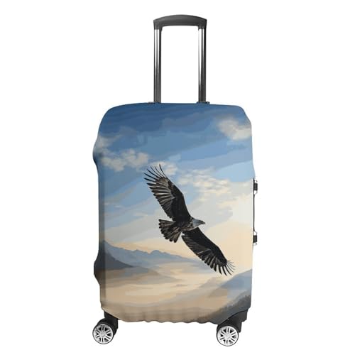 Eagle Mountains Printed Luggage Cover Protector, Fits 18-32 Inch Luggage