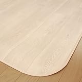 クッションフロア ダイニングラグ カーペット FIV182×182 日本製 防カビ 抗菌 撥水 ウッド 木目 アカシア モクメ アンティーク レトロ ラグ マット カーペット (フィルオークアイボリー, 約182×182)