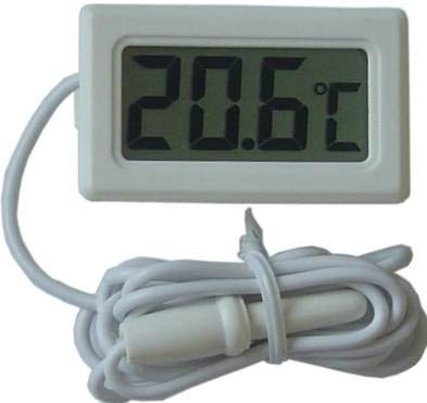 Image of sigma Plastic Instruments Indoor Outdoor Portable Pocket Type Temperature Meter Digital Mini Thermometer with Sensor For Room Temperature /Fridges, Colour May Vary