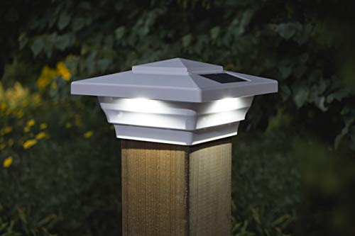 Classy Caps 4X4 Windsor Led Solar Fence Post Cap, 3-1/2" Or 4" Post #TOP11