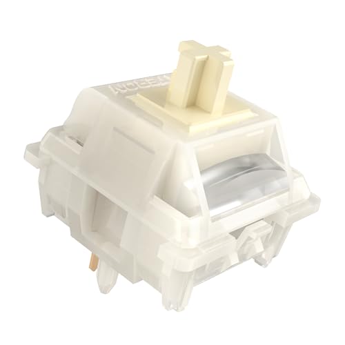 kutethy GATERON Milky Yellow Pro V3 Pre-Lubed Tactile 5 Pin Keyboard Switches for All MX Mechanical Keyboard (90PCS)