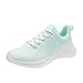 Baskets pour femme - Gym - Fitness - Outdoor - Chaussures de course - Respirantes - Légères - Lacets - Coussin d'air - Élégant - Amortissement - Chaussures de course pour femme, vert, 38 EU