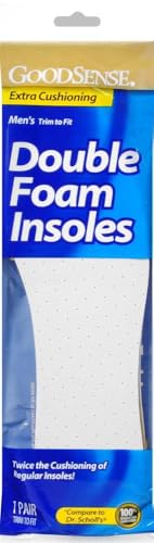 Plantillas de espuma doble para hombre GoodSense 1 par miniatura 2