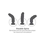 Pipedream - King Cock - 8 Zoll Vibrierender realistischer Schwanz mit Hoden und Saugfuβ - Braun, 1 Stück – Bild 5