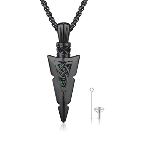 Collier celtique flèche argent mixte pendentif flèche celte maman